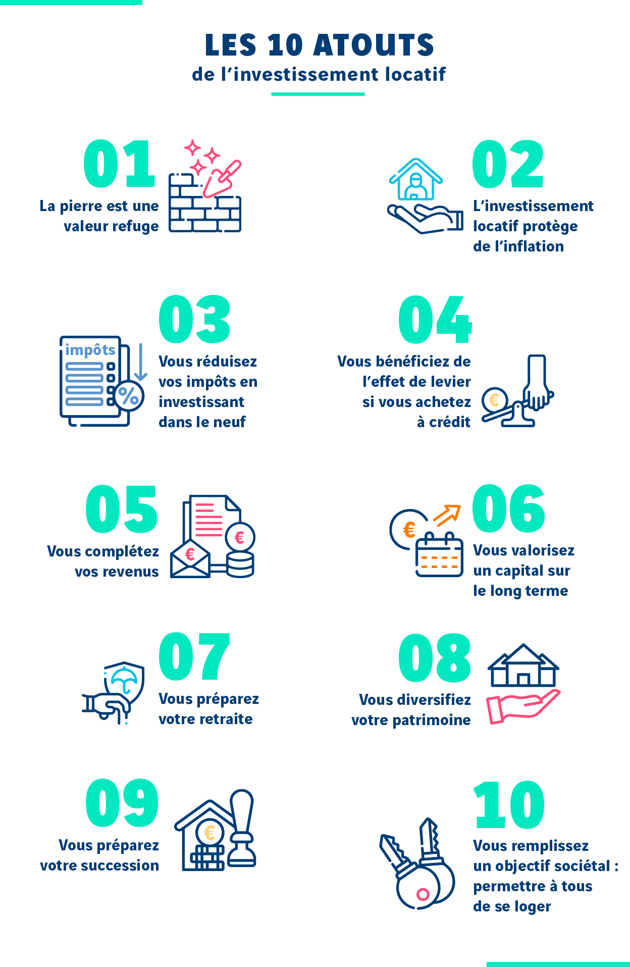 les 10 avantages de l'invest locatif